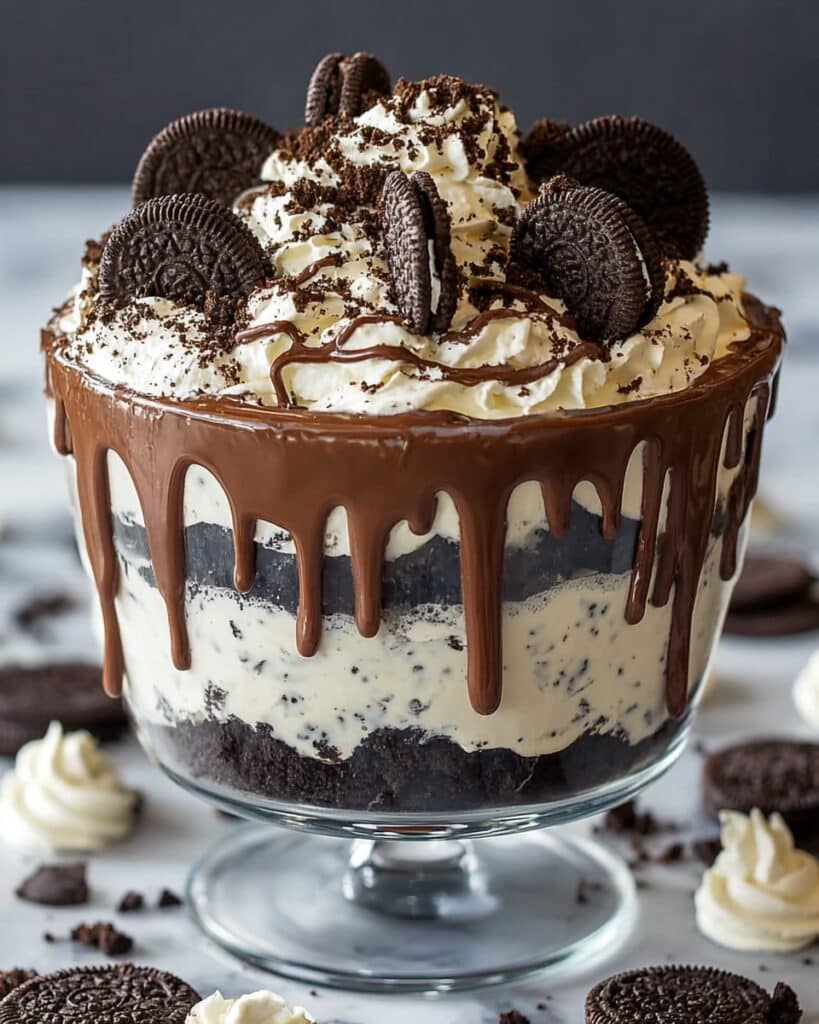 Chocolate Oreo Cheesecake Brownie Trifle Recipe
