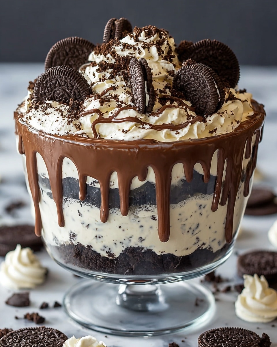 Chocolate Oreo Cheesecake Brownie Trifle Recipe